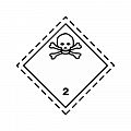 Знак опасности "Воспламеняющиеся (горючие) газы" 2 класс